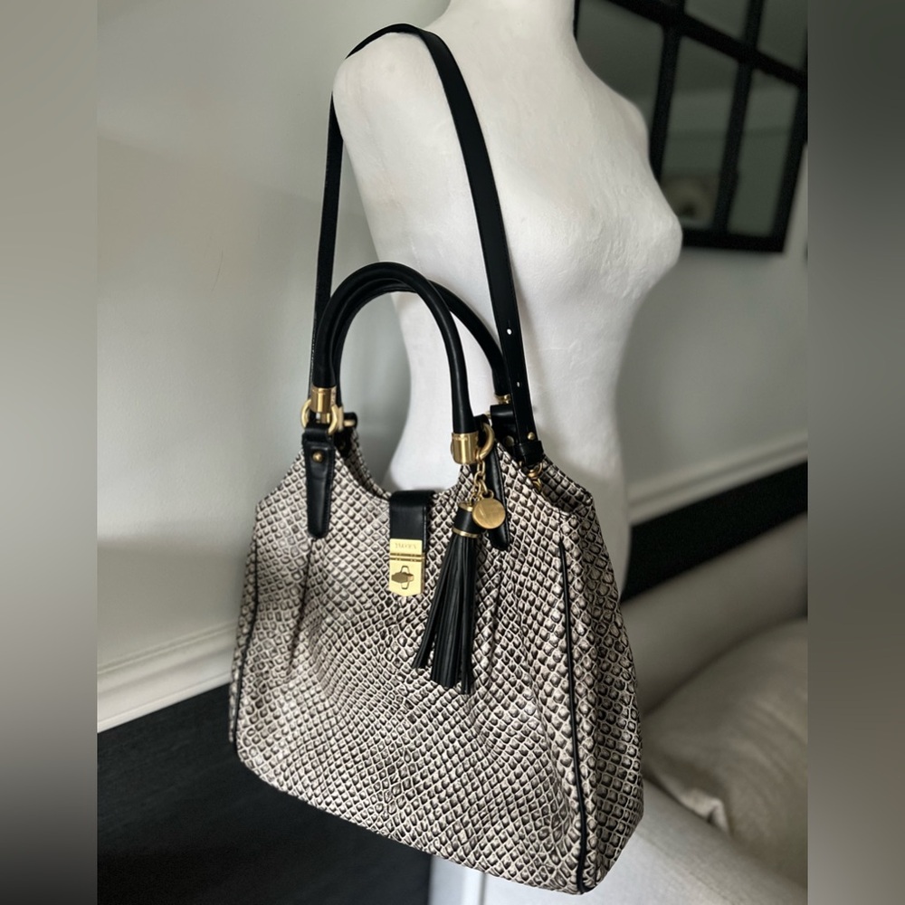 Brahmin Elisa Snake Print Hobo Shoulder Bag - Picture 2 of 10